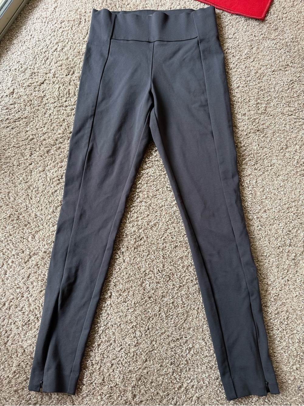 H&M Women's Black Skinny Ponte Leggings with Front Crease
